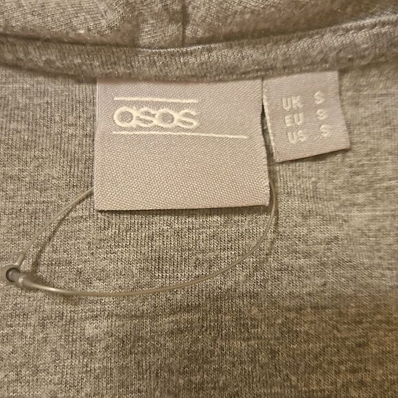 NWOT Asos long gray duster size Small (missing belt) - Picture 8 of 12